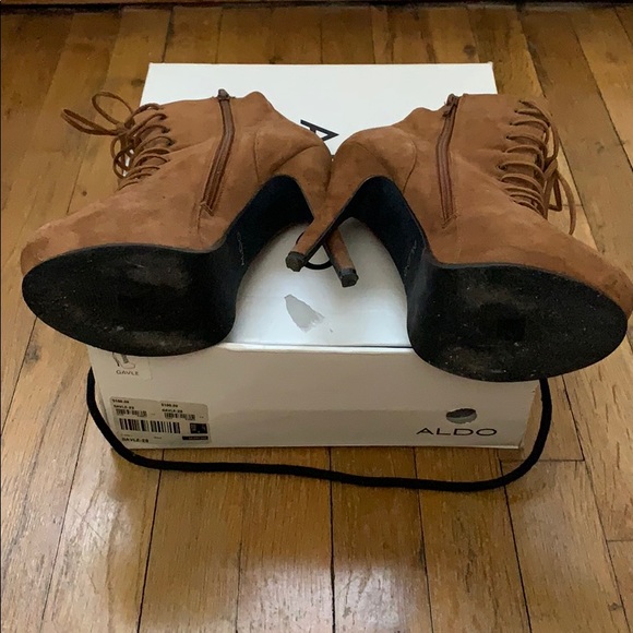 Lace up, platform booties - Picture 5 of 6